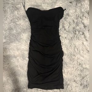 Garage Black Strapless Mini Dress
